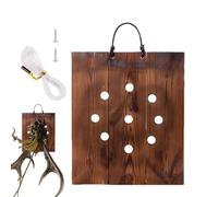 Maceta de Pared de Madera, Montaje en Pared de Helecho Cuerno de | Maceta Vertical para Interiores, Exteriores, Dormitorio, Lugar de Trabajo, terraza Solar, Pasillo, Escalera, Cocina