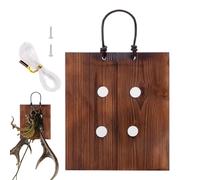 Maceta de Pared de Madera, Tablero de Montaje en Pared de Helecho Cuerno de, Maceta Vertical para Interiores, Exteriores, Dormitorio, Lugar de Trabajo, terraza Solar, Pasillo, Escalera, Cocina