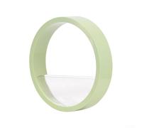 Maceta de pared para suculentas y orquídeas, colgante vertical para balcón o paredes interiores, diseño de plástico que ahorra espacio, varios colores, 25 x 25 x 5 cm (verde claro)