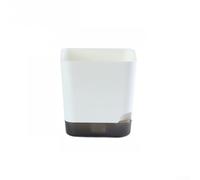 Maceta de plástico de riego automático para plantas de interior con capacidad de drenaje, visibilidad del nivel de agua y configuración de bajo mantenimiento (tamaño mediano)