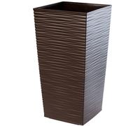 Maceta de plástico KADAX, con plantilla, de plástico, 30 cm, moca