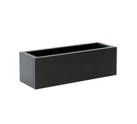 newgarden Jardinera Rectangular Antracita Grande 100 x 40 cm, macetero Exterior e Interior para Plantas, jardín y terraza - Jara