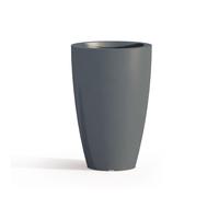 MACETA DE RESINA H50 LÚCIDA REDONDA DECORACIÓN LIVING DISEÑO VARIOS COLORES