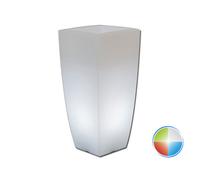 MACETA RESINA MODERNO CON LUZ LED VARIOS COLORES DECORACIÓN DISEÑO LAMPARA