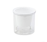 Maceta de riego automático, 10,5 x 11 cm y 10 x 15 cm, para suculentas y plantas de interior, diseño perezoso absorbente de agua, construcción robusta de PET, moderno malista Home Dr(B)