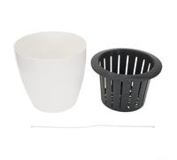 Maceta de riego automático con almacenamiento externo de agua y absorción de cuerda de algodón (XXXL)