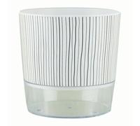 Maceta de riego automático de plástico de 10,5 cm, color blanco | Mantiene las plantas de interior hidratadas hasta una semana con un depósito de riego automático integrado.