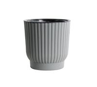 Maceta de riego automático para interiores, maceta de doble capa de 10 cm con lavabo interior ventilado, maceta de plástico con tanque de almacenamiento de agua para suculentas cactus violetas