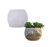 Maceta de silicona para pájaros, para manualidades, resina, joyería, maceta decorativa, múltiples materiales de manualidades, macetas de hormigón