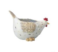 Maceta decorativa de resina con figura de pájaro, fabricada para un uso duradero en exteriores, añade encanto creativo a las configuraciones de jardín o plantas de interior (B)
