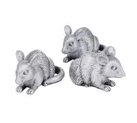 Maceta Decorativa de Resina con Pies de Figuras de Animales, Elevador para el Hogar, Oficina, Interior y Exterior, 3 uds. (ratón)