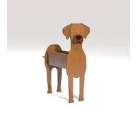 Maceta For Perros, Divertida Flor De Animal, Adorable Con Drenaje For Decoración Jardín, Hogar, Oficina, Regalo Navideño For Amantes Las Mascotas, Interior Y Exterior(Rhodesian Ridgeback,17x10in)