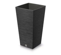 Maceta Furu Prosperplast Cuadrada Antracita Inserto Decorativa DFSH240-S433