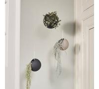 Maceta Globe de AYTM, colgante, Ø 17 cm, gris, aluminio