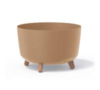 Prosperplast Macetero GRACIA color ocre, patas desmontables, 39×39×25,7 cm, 21,5 L, sin depósito
