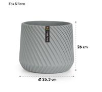 Maceta hecha a mano de polystone apto para plantas Fox & Fern