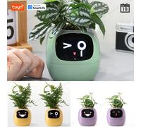 Maceta inteligente Tuya Gen1 Ivy, diversión sin fin con más de 49 expresiones, 7 sensores inteligentes, chips de IA que hacen que el cultivo de plantas sea fácil y divertido