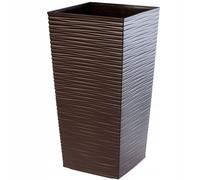 Maceta KADAX, con inserto, de plástico, macetero, 35 cm, moca