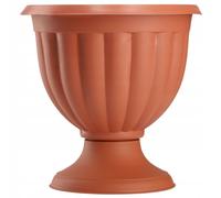 Maceta KADAX, cuenco de plástico, redondo, 29 cm, terracota