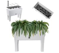 Maceta KADAX en las patas, cama alta de plástico, 80 cm, blanca