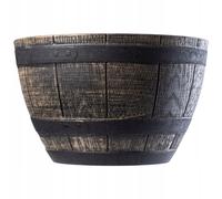 Maceta KADAX, macetero de plástico, redondo, 40 cm, marrón oscuro