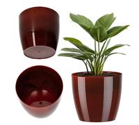 Maceta KADAX, macetero, macetero de plástico, redondo, 18 cm, rojo