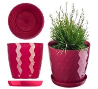 Maceta KADAX, una maceta para flores con posavasos