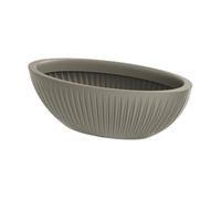 Maceta latia oval 58x24x20 mocca