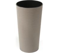Maceta Lilia ECO de alta calidad con inserto, 25 cm, 47 cm de alto, gris