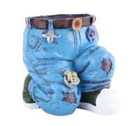 Maceta Linda con Diseño de Pantalones de Moda, Maceta de Resina para Cultivar Flores Suculentas, Ideal para Decoración Interior y Exterior, 1 para Pantalones