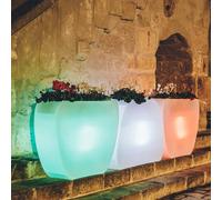 Maceta De Resina luminosa Lampara Rectangular 100x31X83x21 CM Varios colores ...