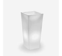 Maceta luminosa LED de exterior de polietileno IP65 Gaia 100