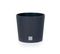 Maceta maceta aspecto ratán maceta maceta maceta redonda