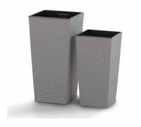 Maceta Maceta De Flores Conjunto De 2 Gris