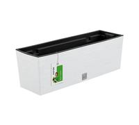 Maceta maceta FURU Square caja de balcón macetero blanco