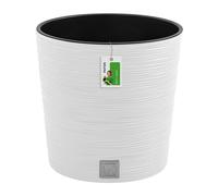 Prosperplast Macetero colección FURU, blanco con depósito, 25×25×24,7 cm, 7,5 L