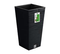 Prosperplast Macetero colección FURU con depósito Antracita 29,5 x 29,5 x 55 cm 14 L