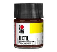 Marabu Textil Jar, marrón Oscuro, 5 x 5 x 7.7 cm
