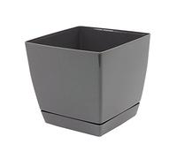Maceta mod. begonya fresh quadro con plato incluido 18cm. antracita