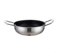 Maceta multifuncional de 18 cm para ramen con características de distribución de calor para platos sabrosos (piedra maifan)