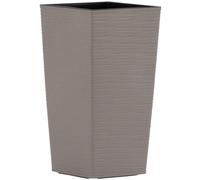 Maceta NIZZA GROOVE Gris 25×25×46,5 Cm