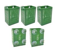 Maceta para Acuario - Juego De 5 Cestas con Ventosas De Succión,para Plantas Acuáticas Vivas como Poto,para Acuario Betta Jardín Acuático Plantas como Pothos Narciso