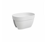 Maceta para balcón Artevasi Capri Campana Blanca Protección UV y Heladas 39x25,6x22,5 cm