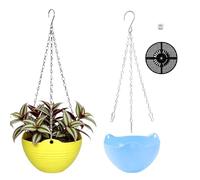 Maceta para Colgar,Contenedor de Resina para Plantas de Interior 2 Piezas | Maceta para Uso en Espacios Interiores y Exteriores - para Salón Jardín Porche Balcón Orquídea Bonsái Monstera Aloe