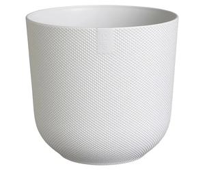 Maceta para planta Jazz Round (Dimensiones externas (Ø x Al): 14 x 13 cm, Plástico, Blanco)