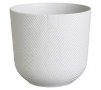Maceta para planta Jazz Round (Dimensiones externas (Ø x Al): 26 x 24 cm, Plástico, Blanco)