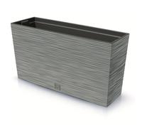 Prosperplast Furu Case Medio Jardinera con Maceta Macetero con Tiesto para Plantas Interior y Exterior Plástico Resistente Rectangular 77x23,5x40,6cm (Hormigón)