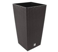 Maceta + inserto macetero efecto ratán RATO SQUARE DRTS325 Umbra