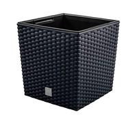Maceta Rato 32 litros con cubilete para plantar en color antracita 32 x 32 x 32,5 cm.