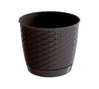 Maceta ratolla round 1,2l., dimensiones (mm) 145x145x127, color ocre oscuro